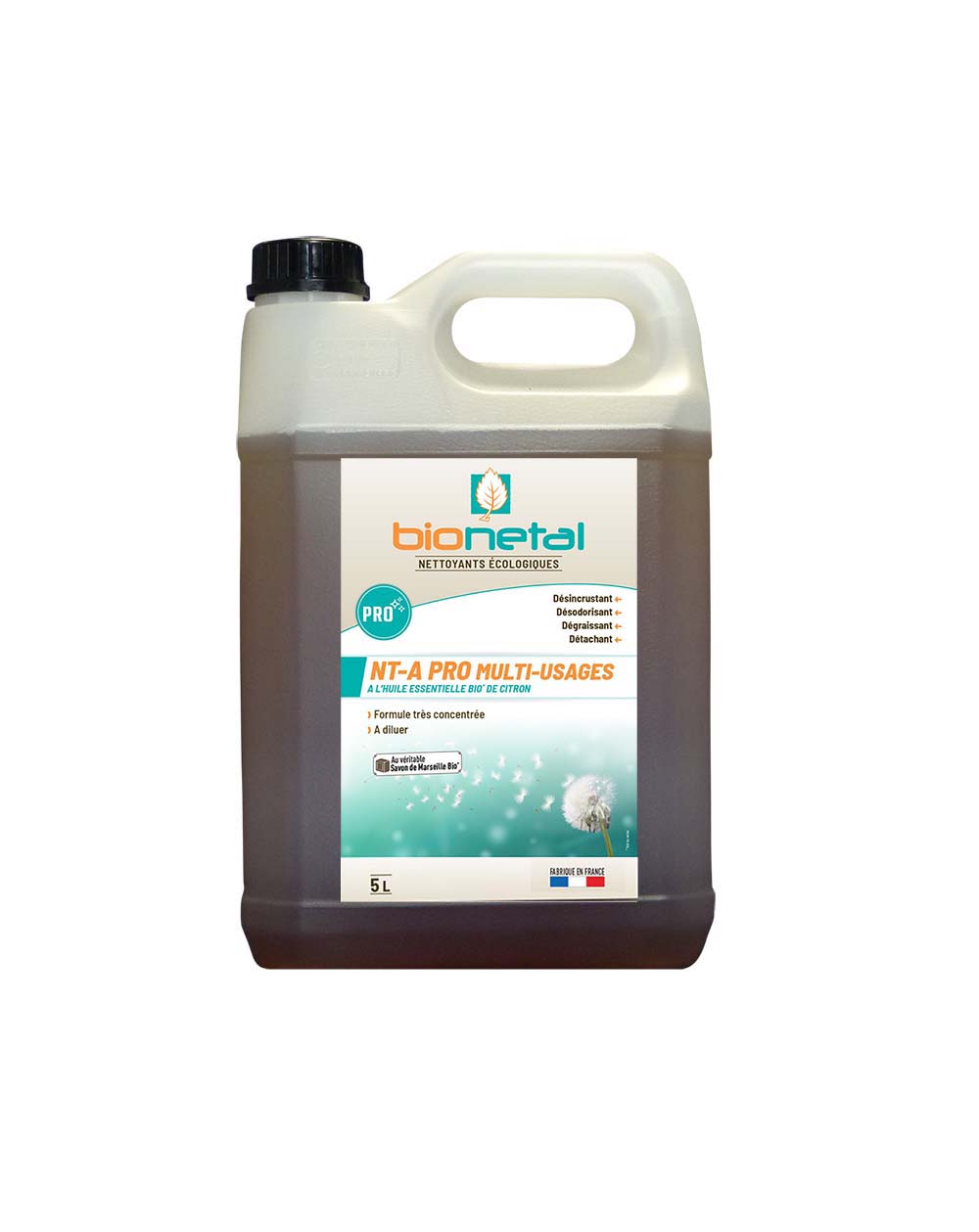 Nettoyant dégraissant multi usages NT-A PRO – Produit concentré (à diluer)  – Bionetal Nettoyants écologiques